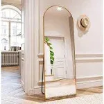 64&#034;X21&#034; Arched Full Length Mirror Free Standing Leaning Mirror Hanging Mounted M