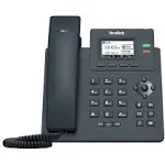 Yealink T31G IP Phone, 2 VoIP Accounts. 2.3-Inch Graphical Display. Dual-Port Gigabit Ethernet, 802.3af PoE, Power Adapter Not Included (SIP-T31G)