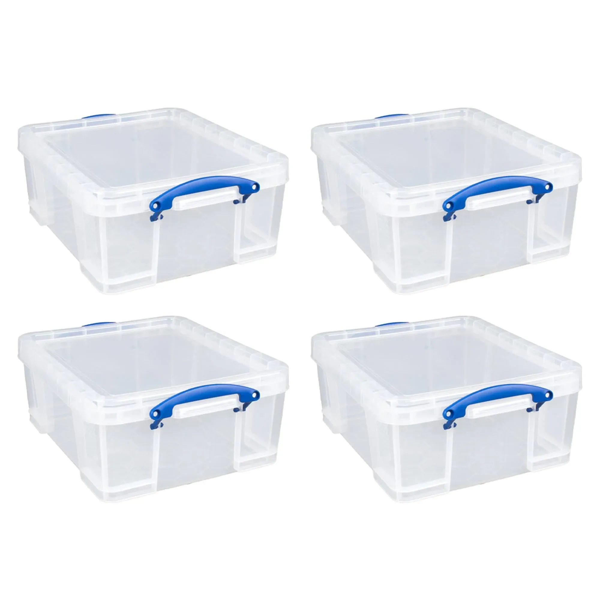 Really Useful Box 17L Storage Container w/ Lid & Clip Lock Handles