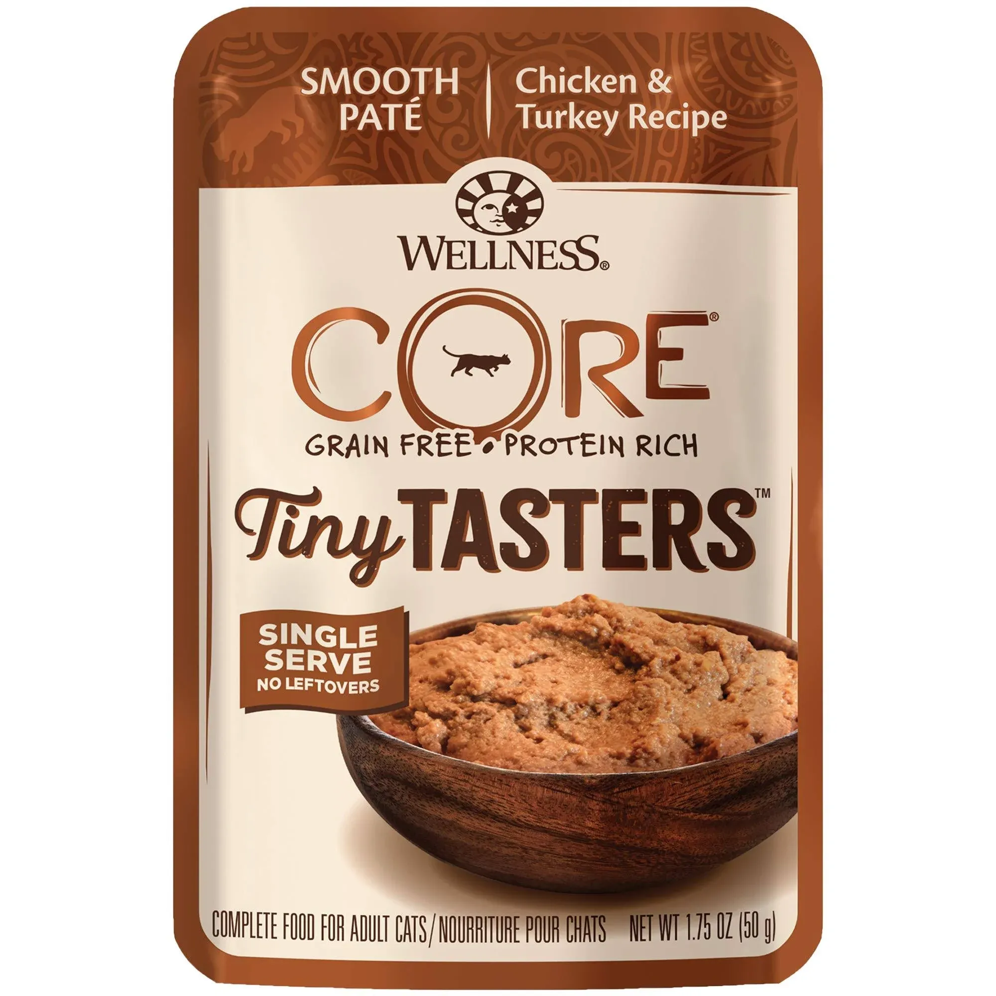 Wellness Core Tiny Tasters Chicken & Turkey Pate Wet Cat Food - 1.75 oz, Case of 12