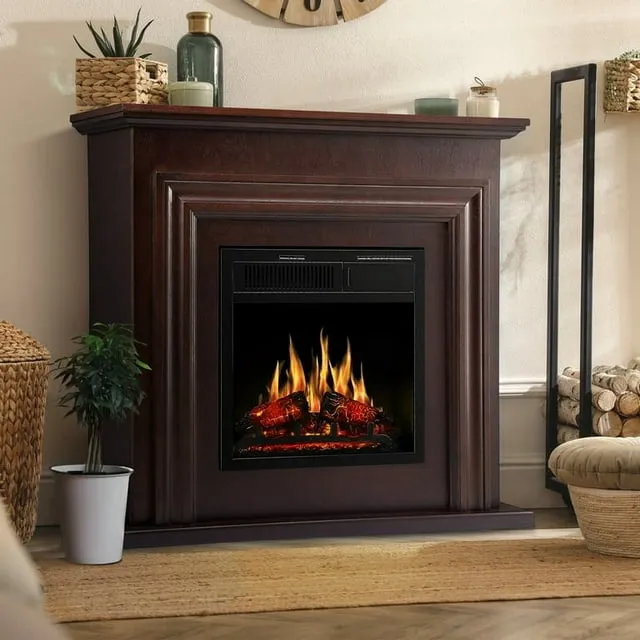 Auseo 36 inch Freestanding Electric Fireplace