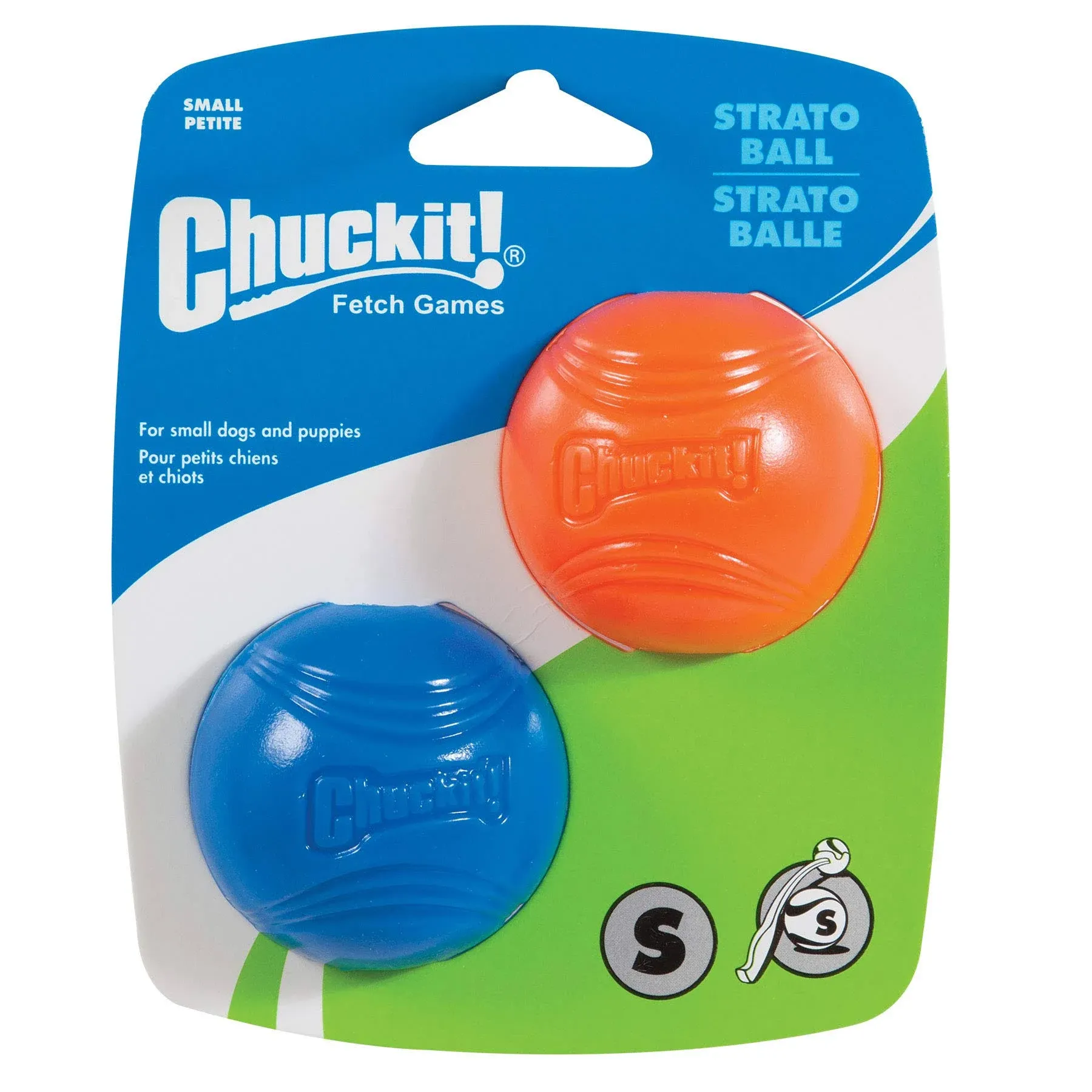 Chuckit! Strato Ball Dog Toy Small 2-Pack