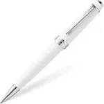 Cross Bailey Light Polished White Resin Ballpoint Pen with Chrome Trim