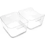 BINO | Plastic Storage Bins, X-Large - 2 Pack | the SOHO COLLECTION | Multi-Use 