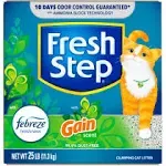 Fresh Step Clumping Cat Litter, With Gain, Advanced, Extra Large, 37 Pounds total (2 Pack of 18.5lb Boxes)