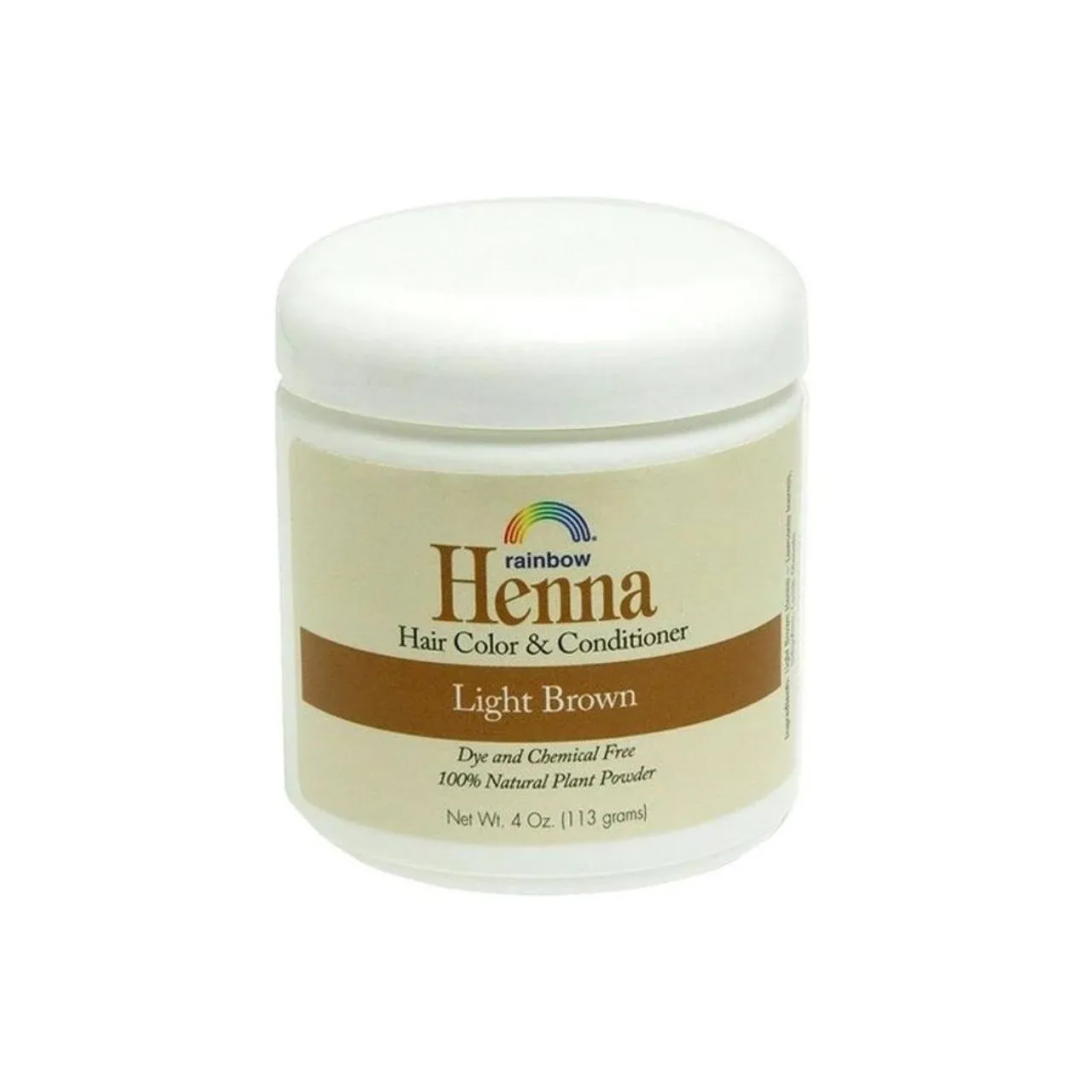 Rainbow Research Henna Hair Color & Conditioner Light Brown 4 oz