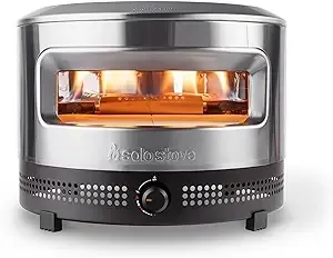 Solo Stove Pi Prime Gas Pizza Oven Outdoor | Portable, Stainless Steel Powerful Demi-Dome Heating, Cordierite Pizza Stone, Panoramic Opening, Perfect for Authentic Stone Baked Pizzas