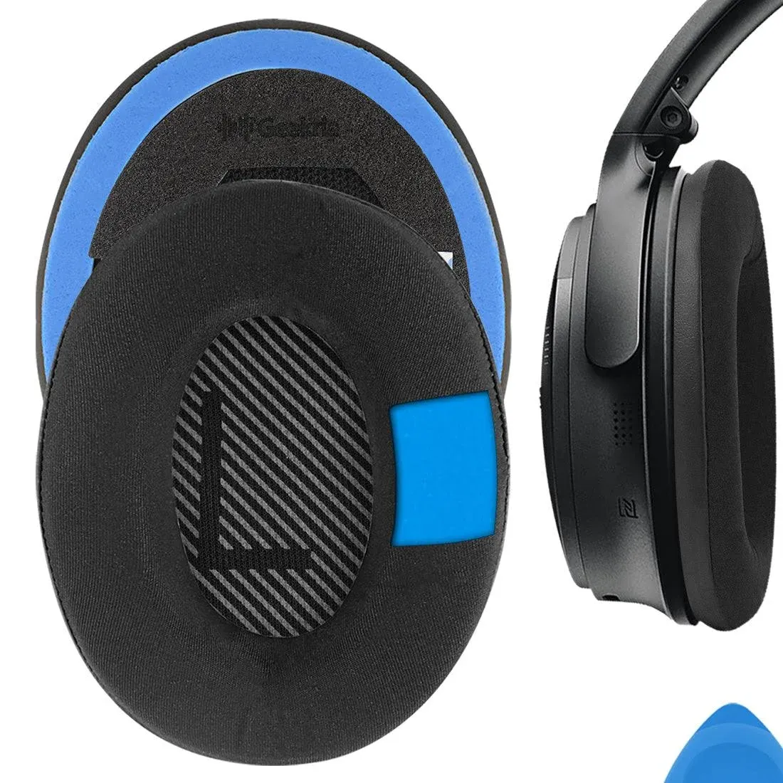 Geekria Sport Cooling Gel Replacement Ear Pads for Bose QC45, QC35, QC35 II, QC35 II Gaming, Qc15 Qc25, AE2, AE2i, AE2w, SoundTrue, SoundLink AE, Qcse