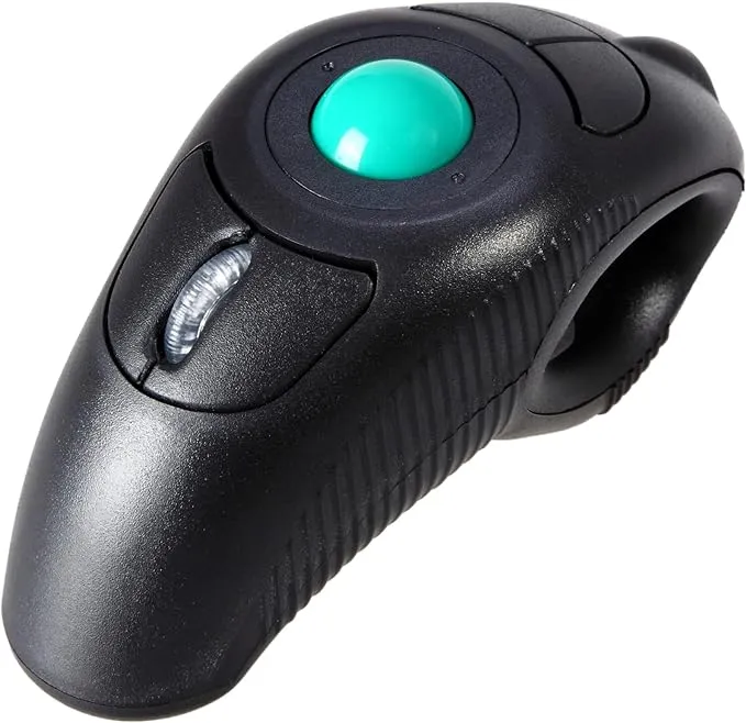 Brainytrade Image Wireless USB Handheld Finger Trackball Mouse