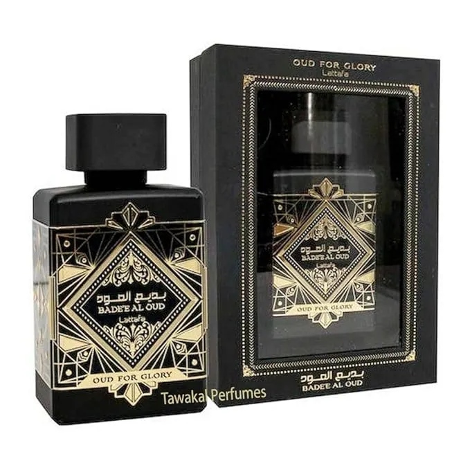 Lattafa Perfumes Bade'e Al Oud Oud for Glory Eau De Parfum Spray for Unisex 3.4 Ounce