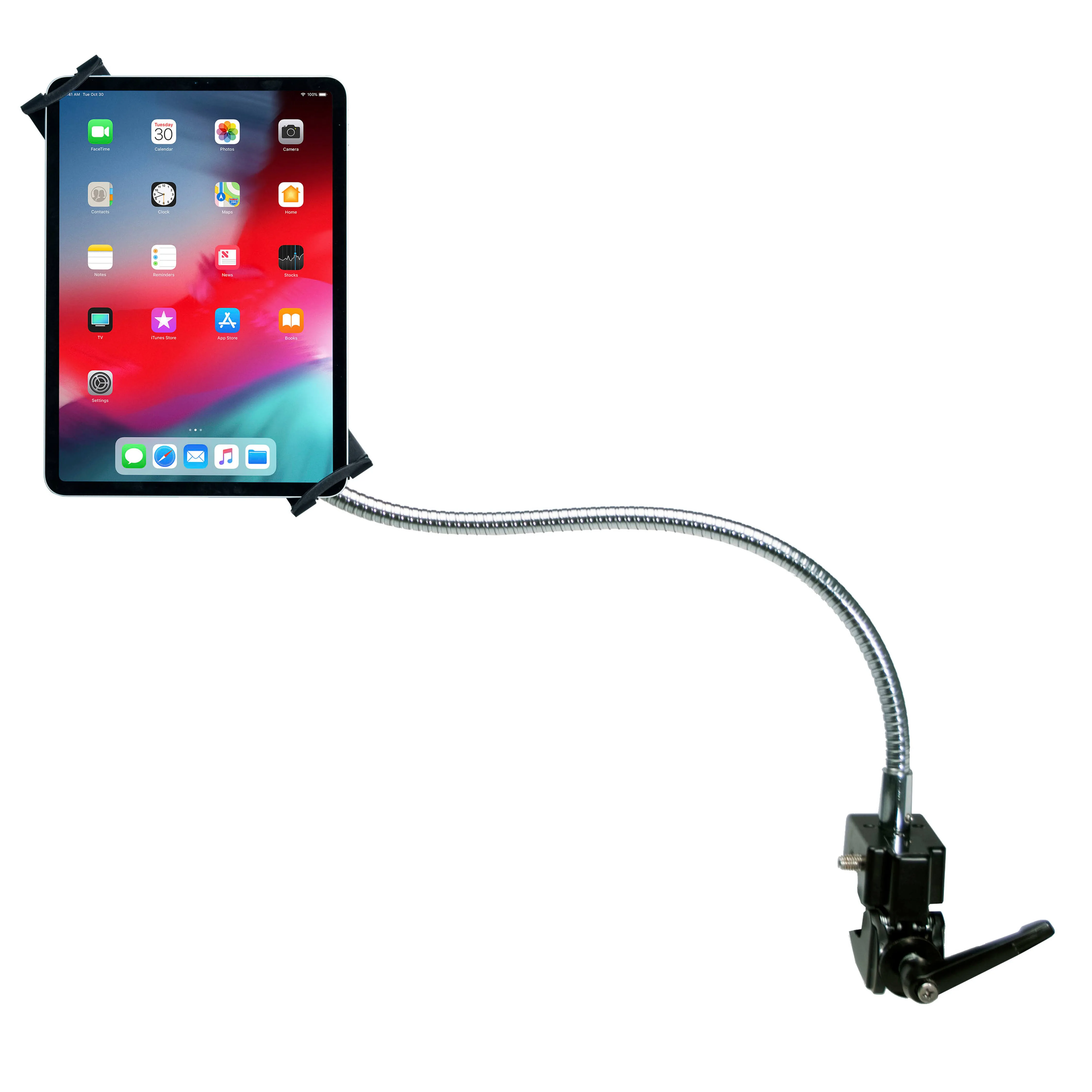 CTA Digital Pad-hgts Heavy-Duty Security Gooseneck Clamp Stand for...