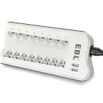 EBL Upgraded 8 Bays Battery Charger