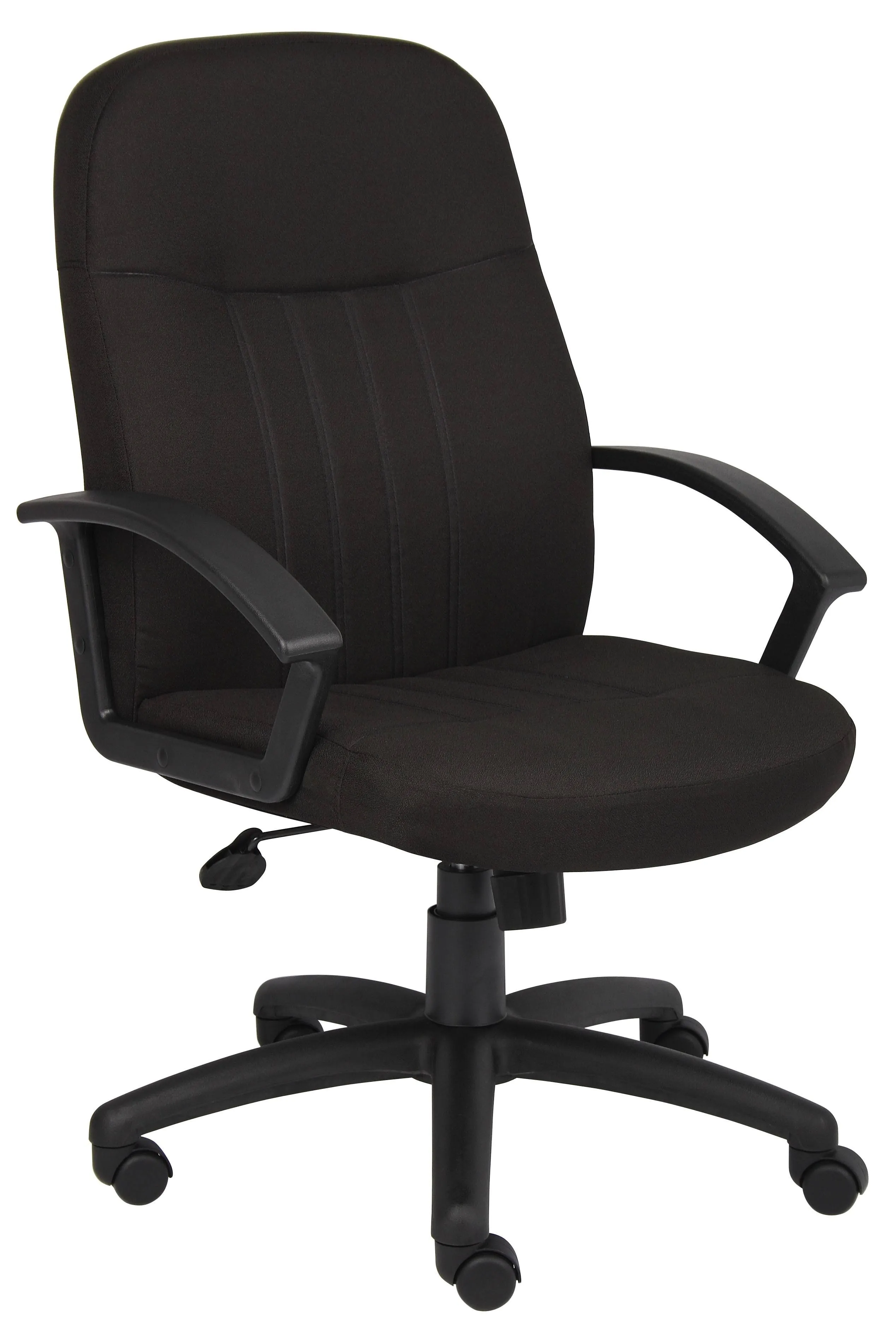 Boss Mid Back Fabric Managers Chair in Black