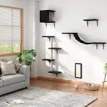 Coziwow Wall Mounted Shelves Set Cat Tree