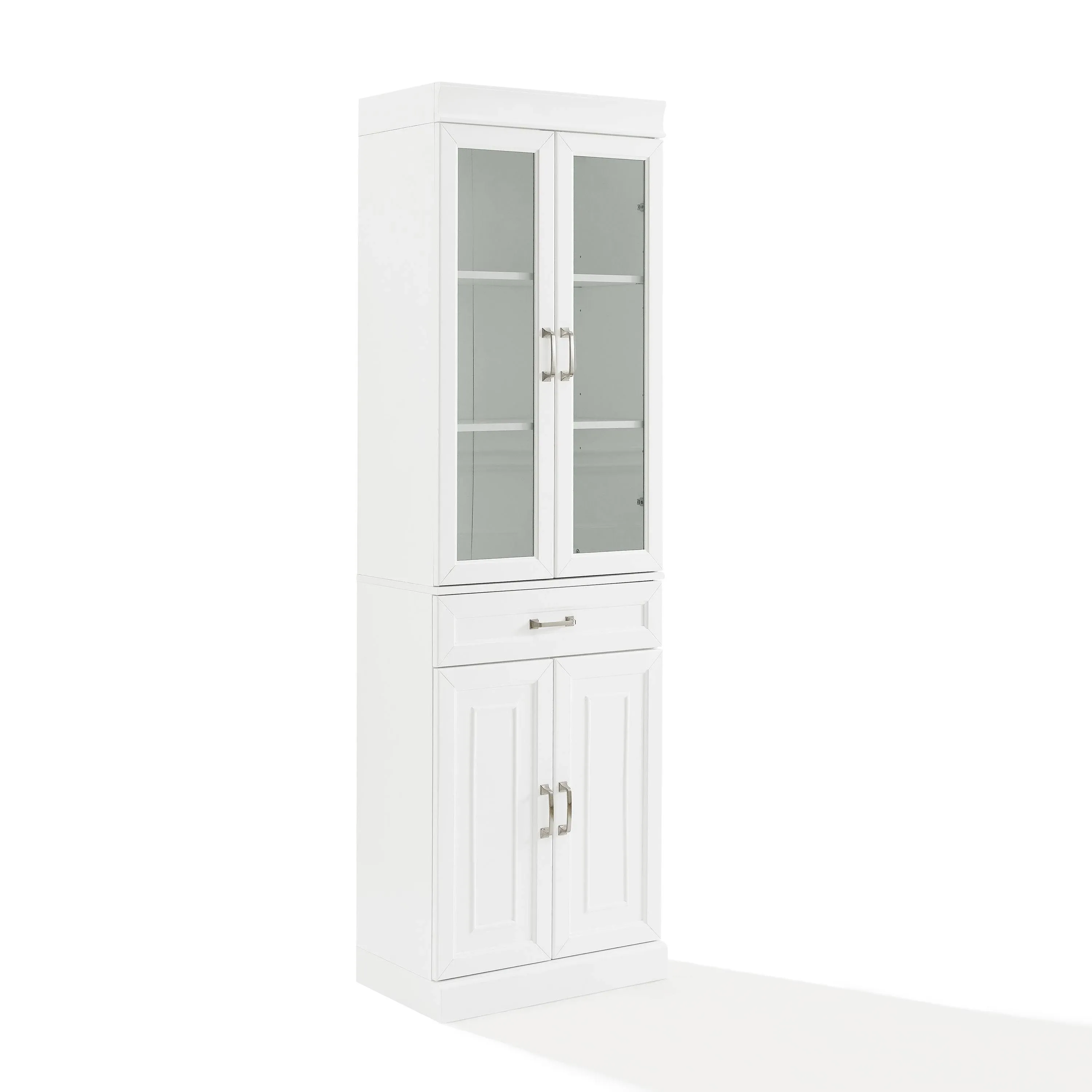 Crosley Stanton Glass Door Pantry, White