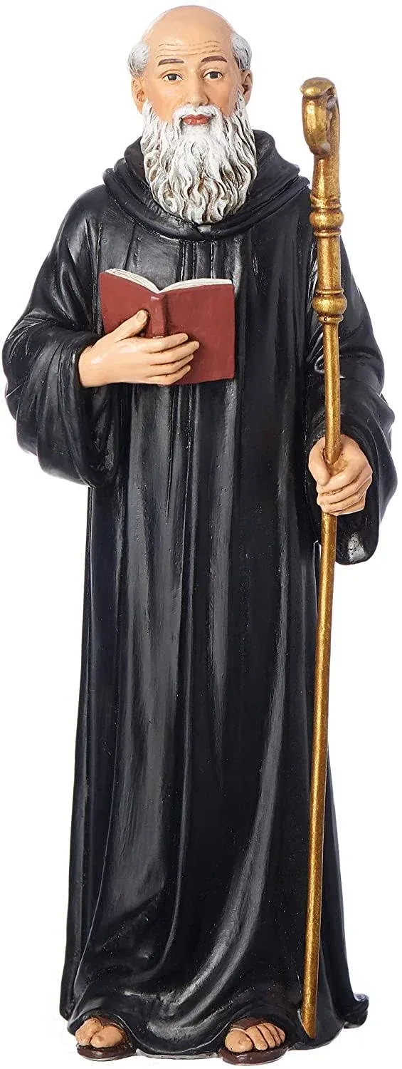  St. Benedict 6.25&#034;H Collectible Statue