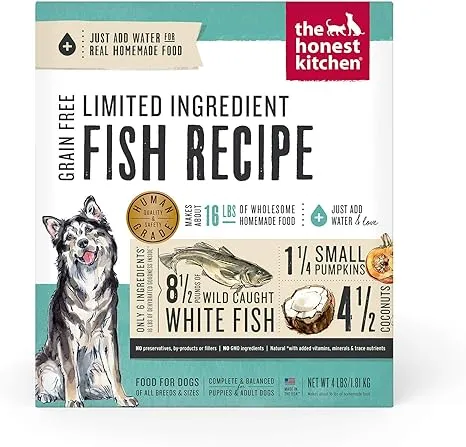 The Honest Kitchen Brave Limited Ingredient Fish Dehydrated Dog Food