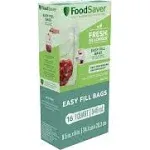 Foodsaver Easy Fill 1 Quart Vacuum Sealer Bags, 16 Count