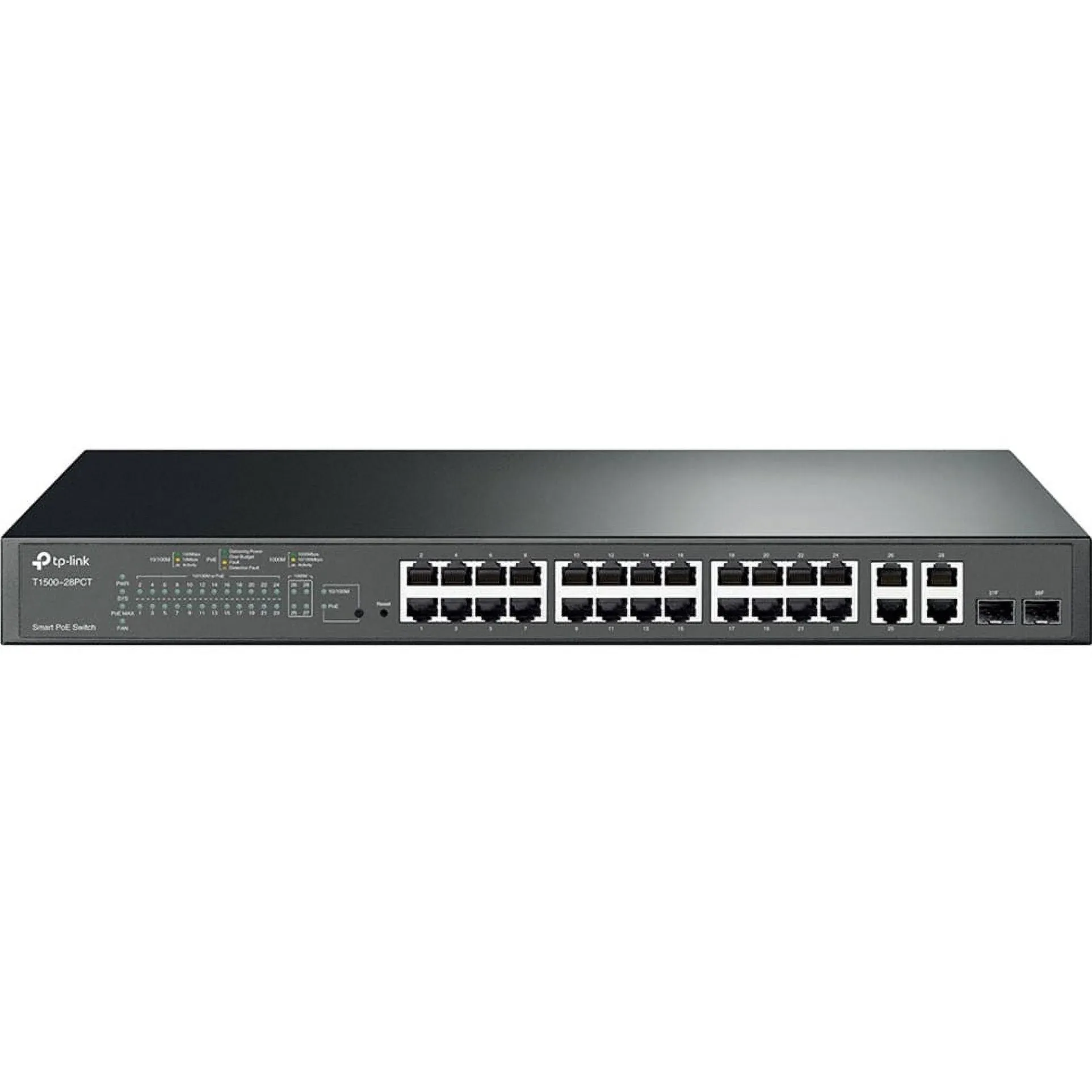 TP-Link Jetstream 24-port 10/100mbps + 4-port Gigabit Smart Switch With 24-port Poe+ (TLSL2428P)