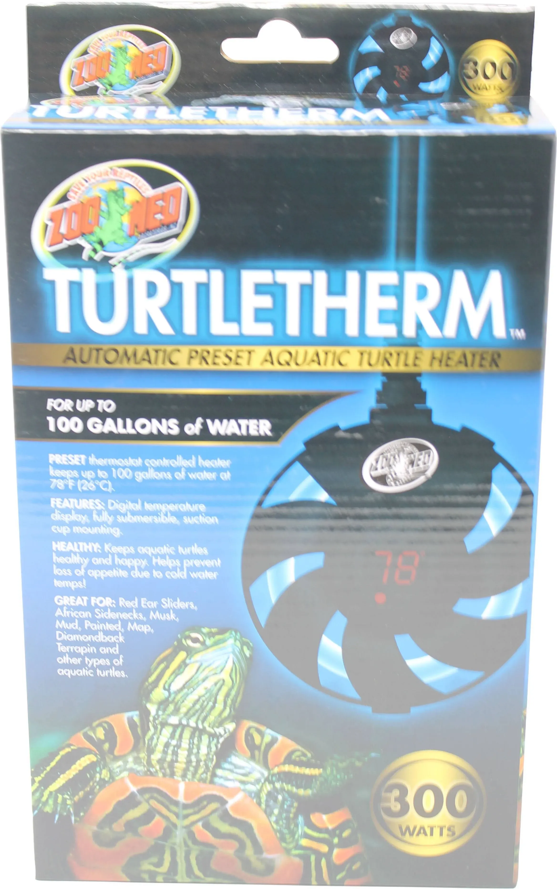 Zoo Med Turtletherm Aquatic Turtle Heater, 300 Watt