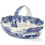 Spode Blue Italian Handled Basket