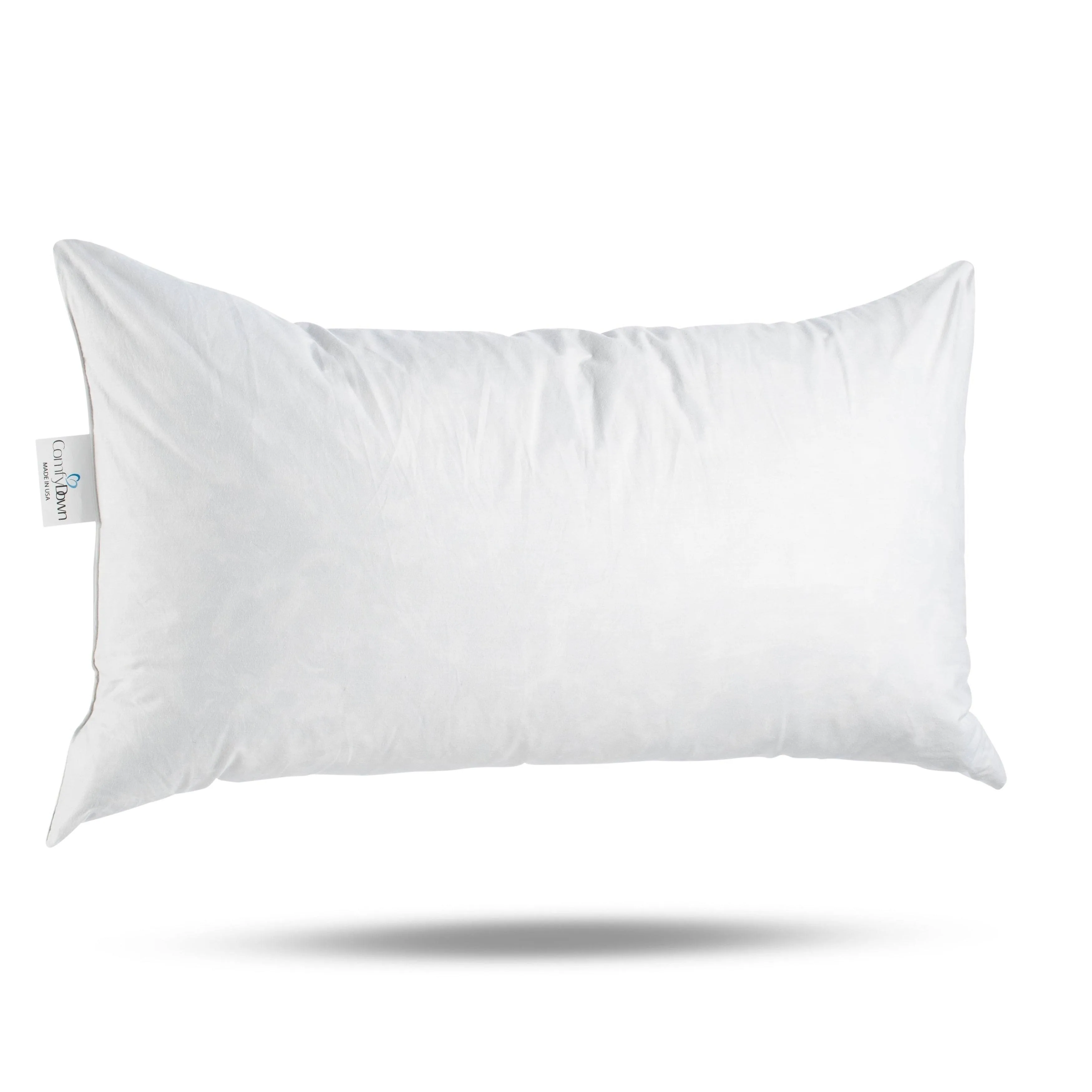 ComfyDown Decorative Down and Feathers Fill Rectangle Pillow Insert