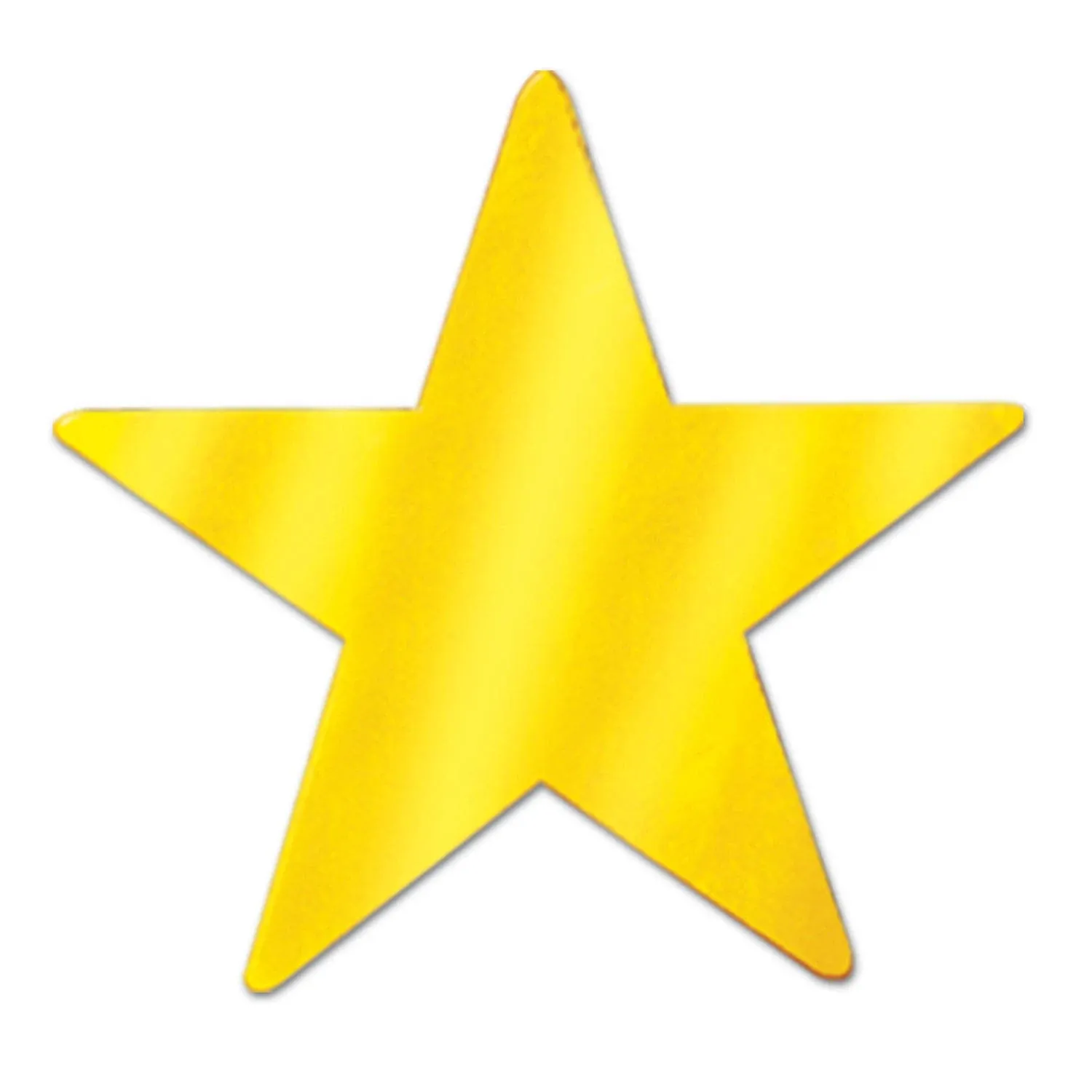 Beistle Metallic Star Cutouts (Gold)