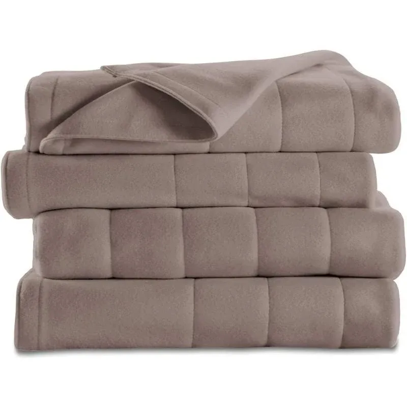 Sunbeam Heated Blanket, King, Mushroom