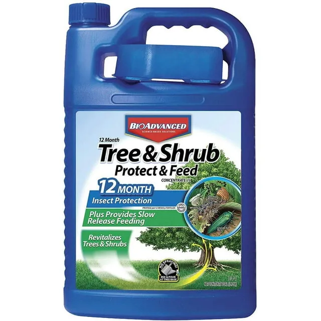 Bio Advanced 701615 12 Month Tree and Shrub Protect and Feed Concentrate, 1-Gallon