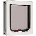 Open Box - Cat Mate 4-Way-Locking Cat Flap with Door Liner to 50mm (2”) – White