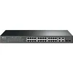 TP-Link TL-SL2428P 24-Port 10/100Mbps + 4-Port Gigabit Smart PoE+ Switch