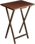 Mainstays Indoor Single Folding TV Tray Table Natural 19 15 26