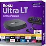 Roku Ultra LT Streaming Player Voice Remote 4K Hdmi Cable