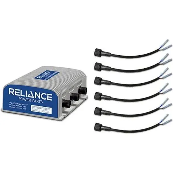 Reliance PowerBank 36V/48V-12V Voltage Reducer/Conver<wbr/>ter Universal Golf Cart Fit