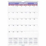 At-a-glance Monthly Wall Calendar with Ruled Daily Blocks 12 x 17 White Sheets 12-Month Jan to Dec 2024