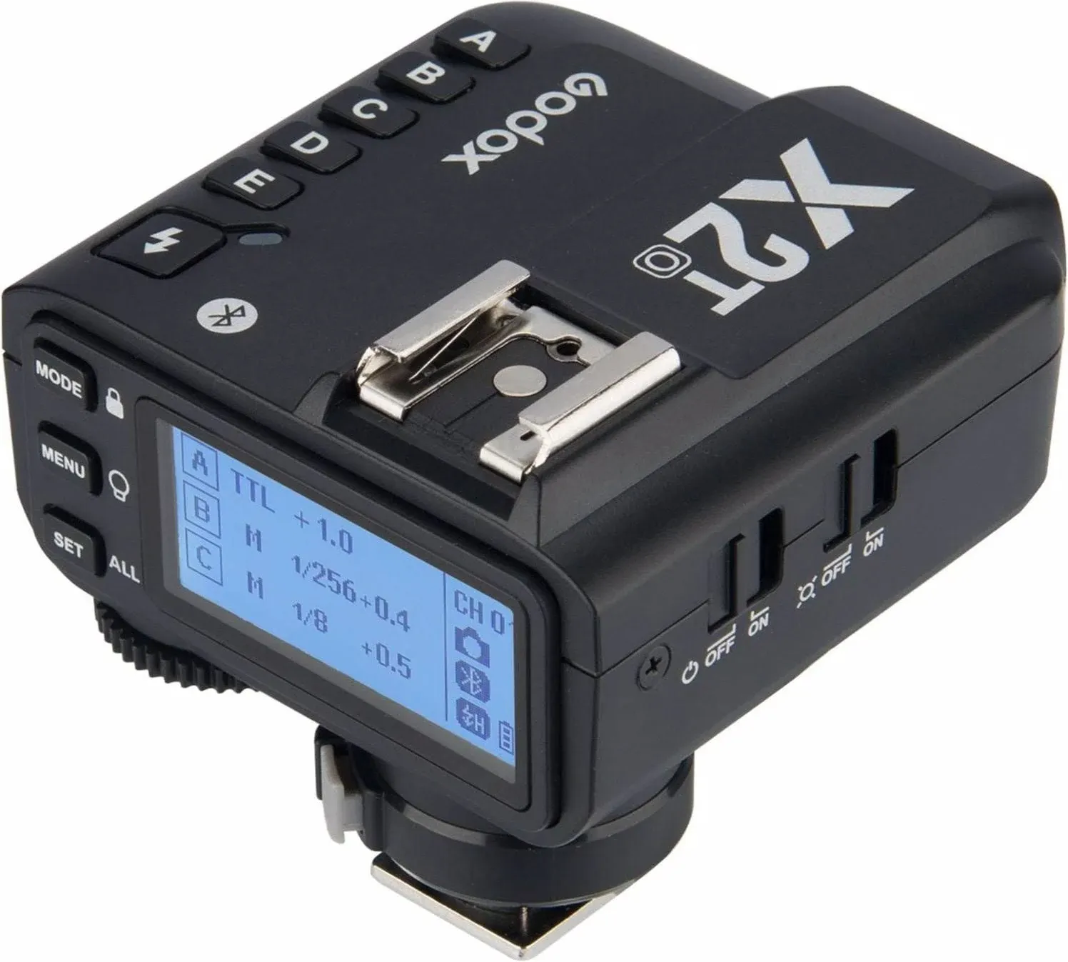 Godox X2T-O TTL Wireless Flash Trigger for Olympus Panasonic, Support 1/8000s HSS Function, 5 Dedicated Group Button and 3 Function Button for Quick Setting