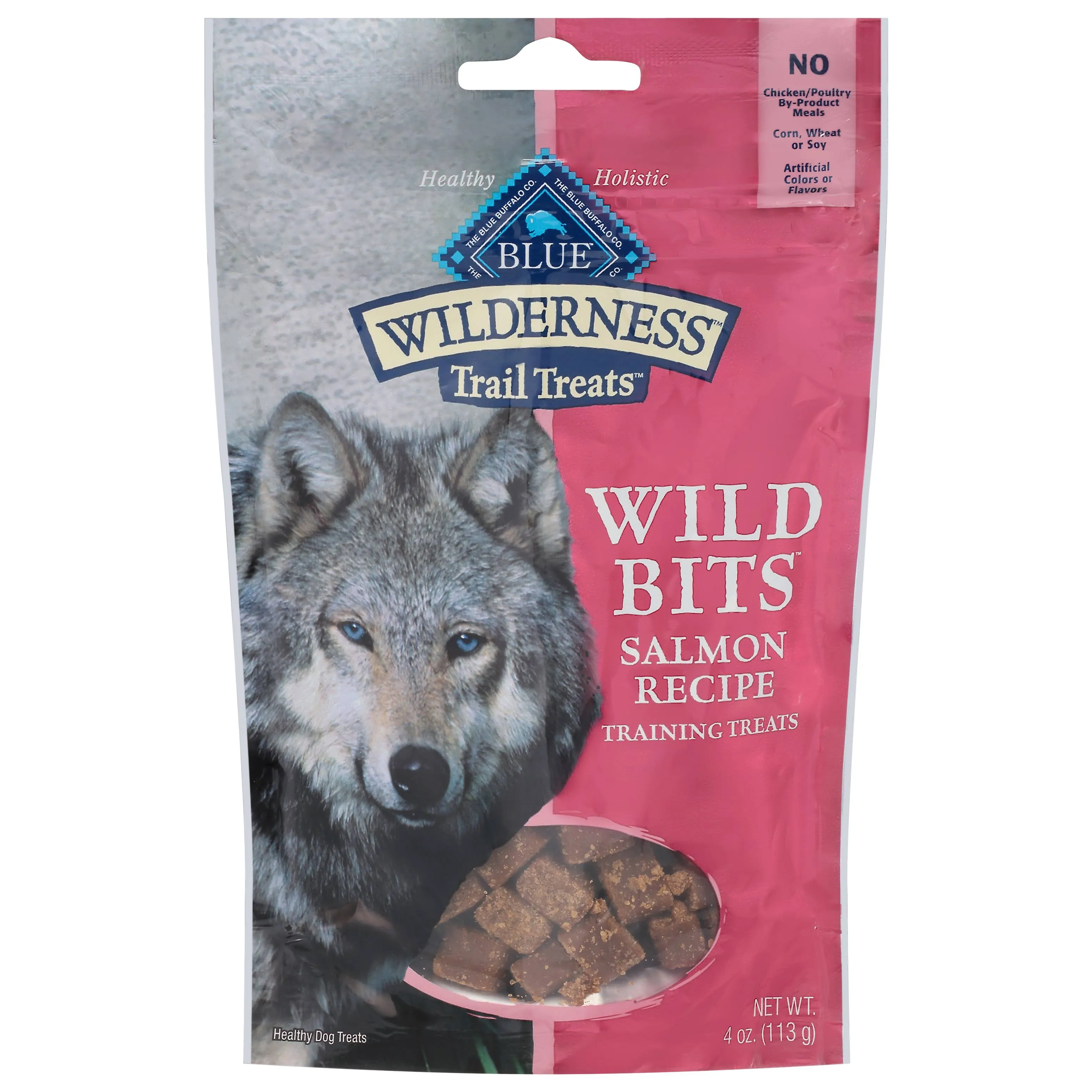 Blue Buffalo Blue Wilderness Dog Treats, Salmon Recipe, Wild Bits - 4 oz