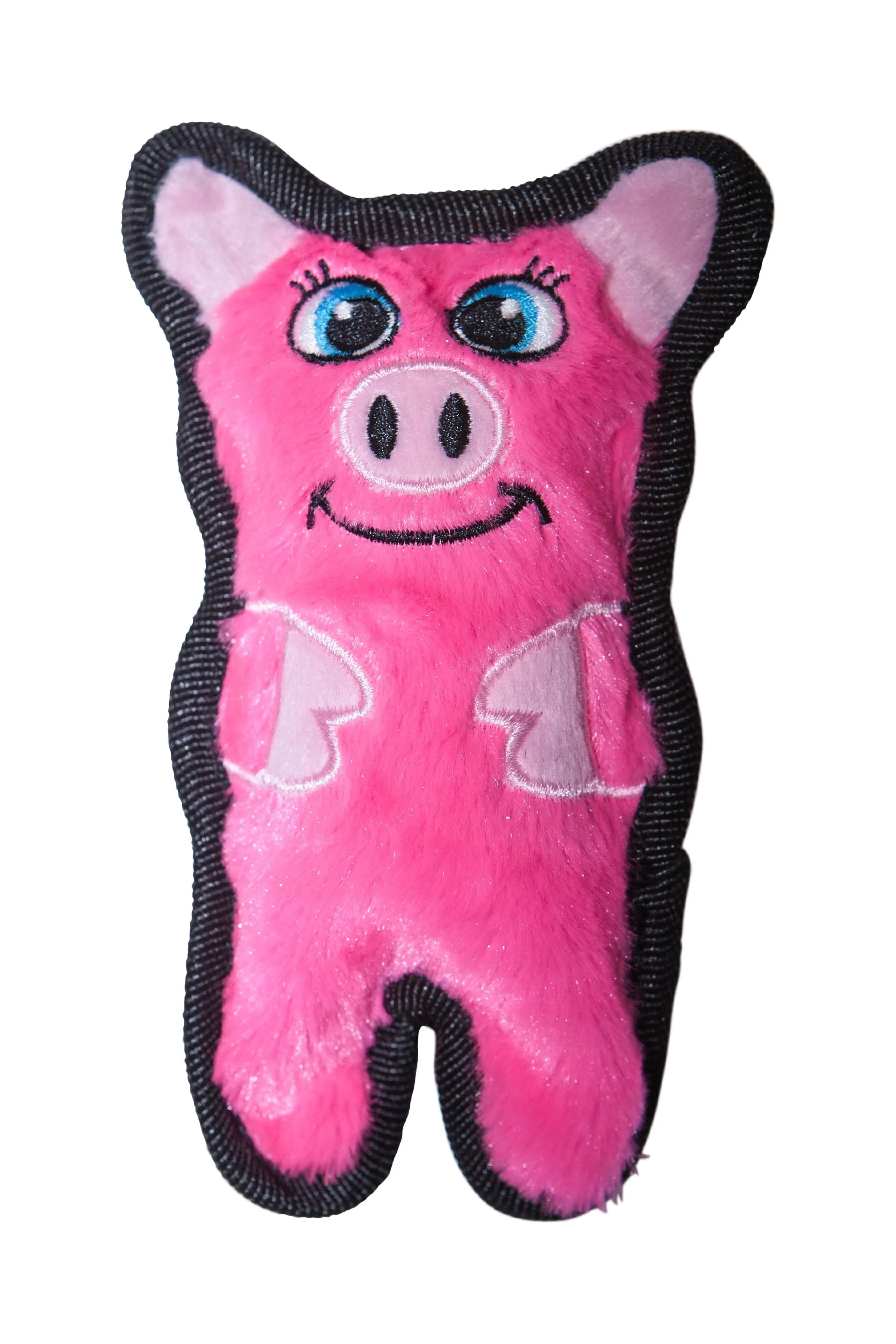 Outward Hound Invincibles Pink &amp; Black Dog Toy Durable Fun with Squeaker