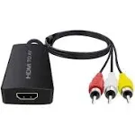 Dingsun HDMI to AV Converter, 1080p RCA Adapter, Black