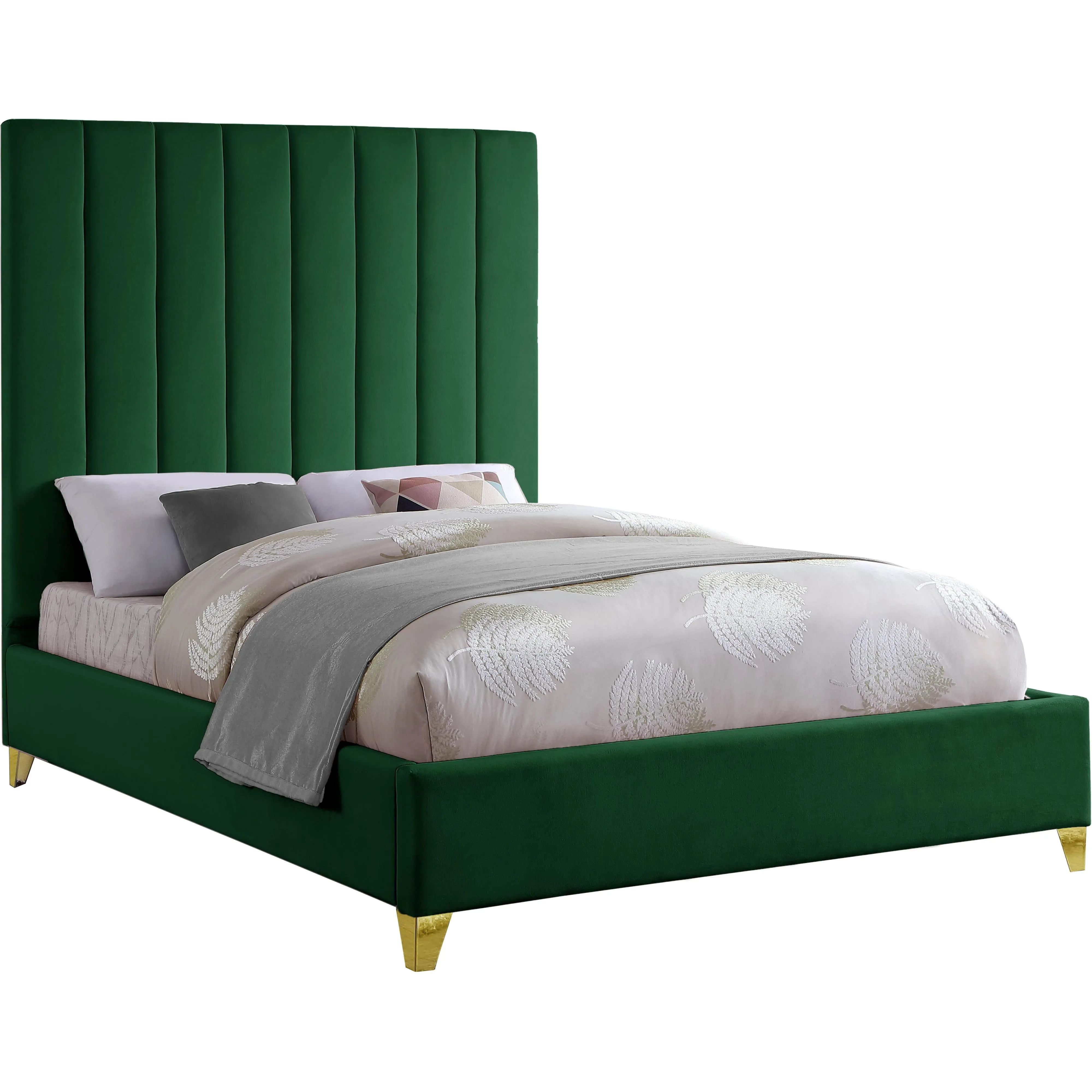 Via Green King Size Bed by Meridian