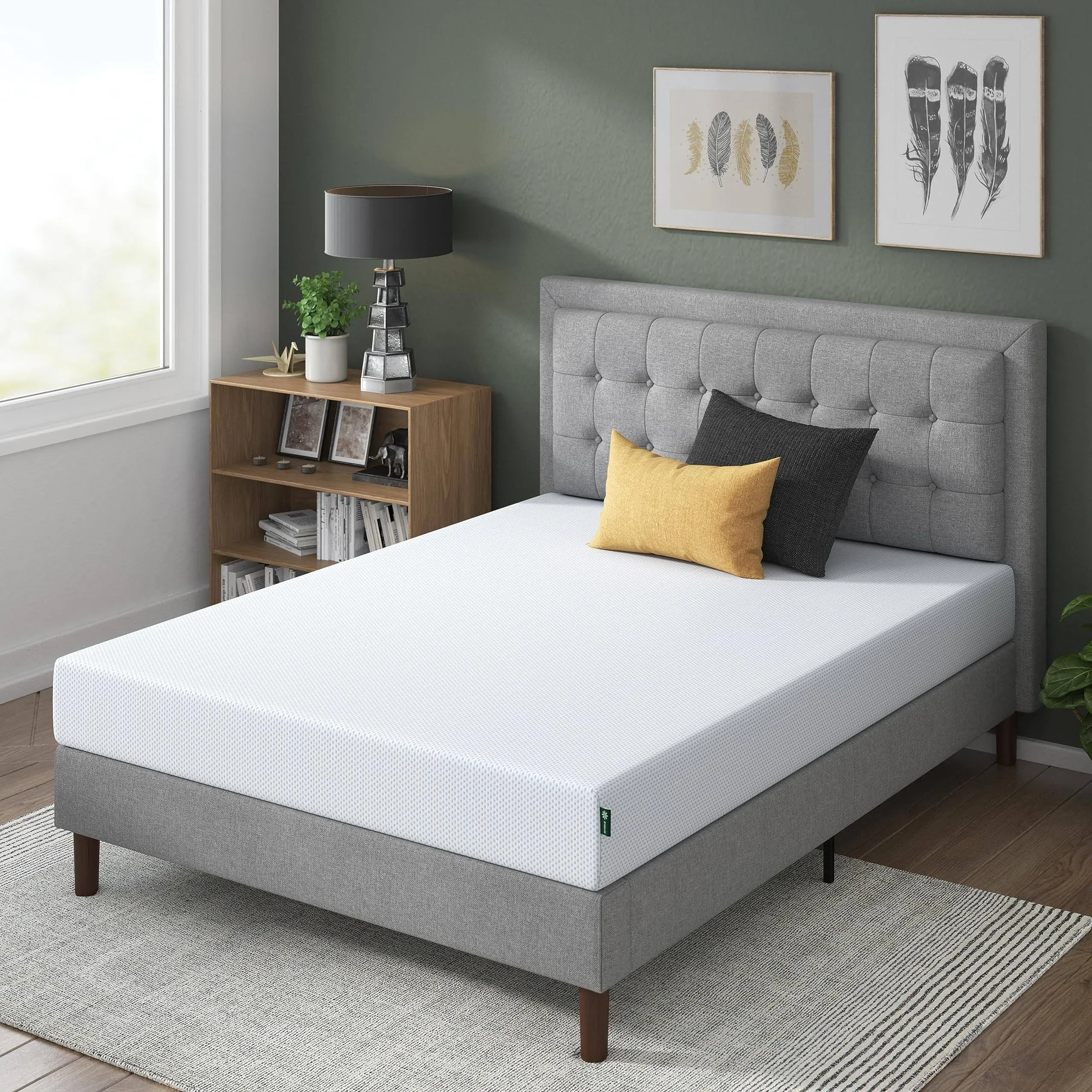 Zinus 8 inch Gel-Infused Green Tea Memory Foam Mattress King