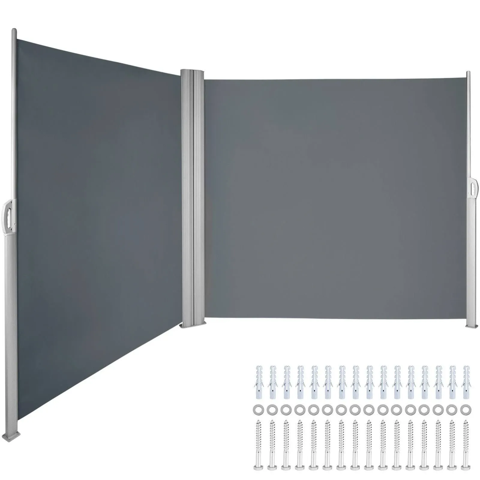 VEVOR Retractable Side Awning 63" x Screen