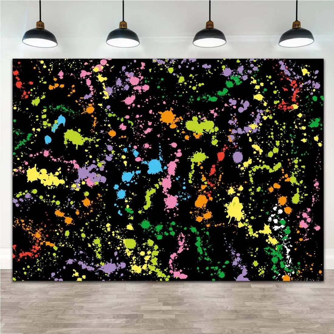 Colorful Paint Splash Backdrop Abstract Graffiti Style Photography Background