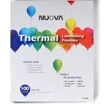 Nuova Premium Thermal Laminating Pouches 9&#034; x 11.5&#034;, Letter 100-Pack / Thermal