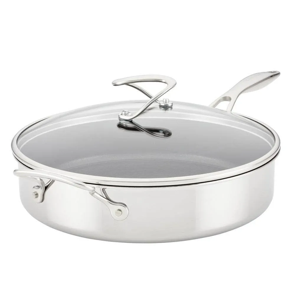 Circulon C-Series 5 qt. Stainless Steel Nonstick Saute Pan Silver with Lid 30016