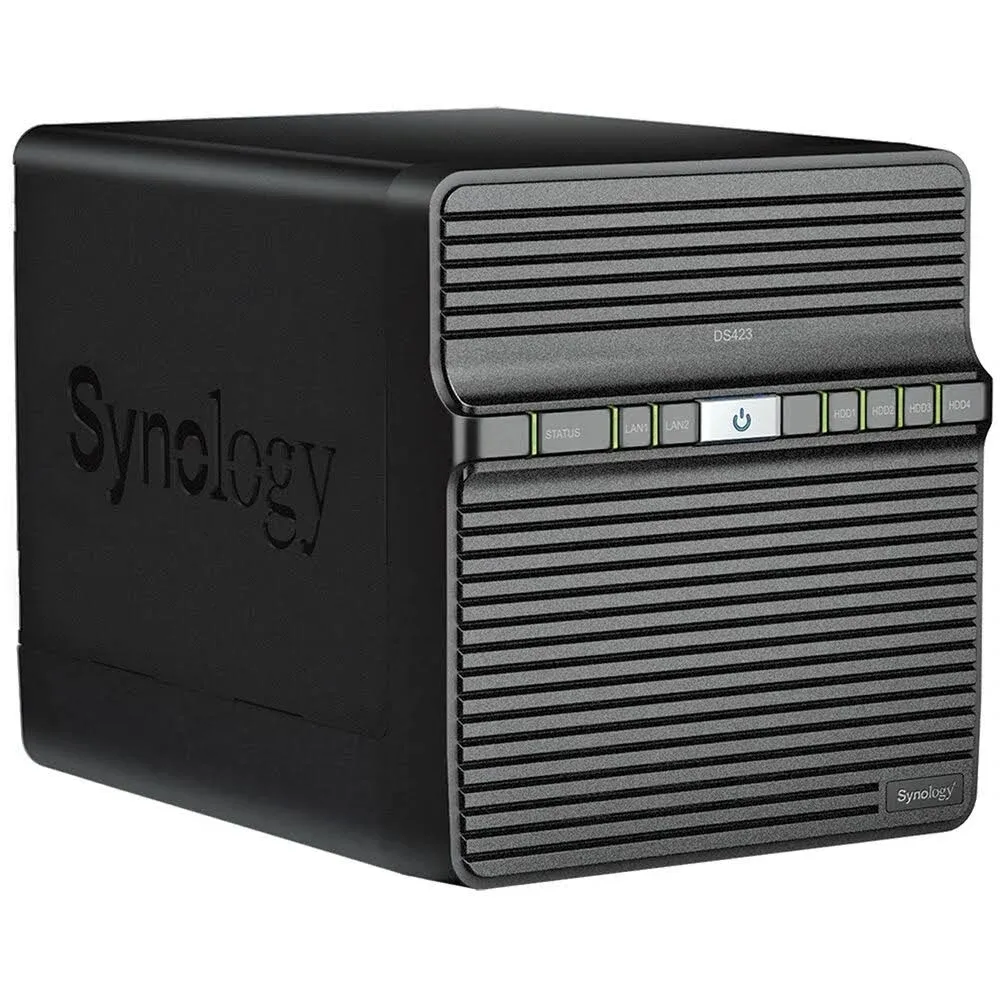 Synology DiskStation DS423 4-Bay 3.5" Diskless 2xGbE NAS, Realtek RTD1619B 4-core (4-thread) 1.7 GHz,  2GB RAM, 3 x USB3.2 - 2 Yr Wty - Launch 15March DS423