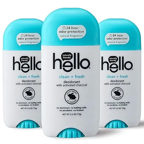 Hello Clean Fresh with Activated Charcoal Deodorant