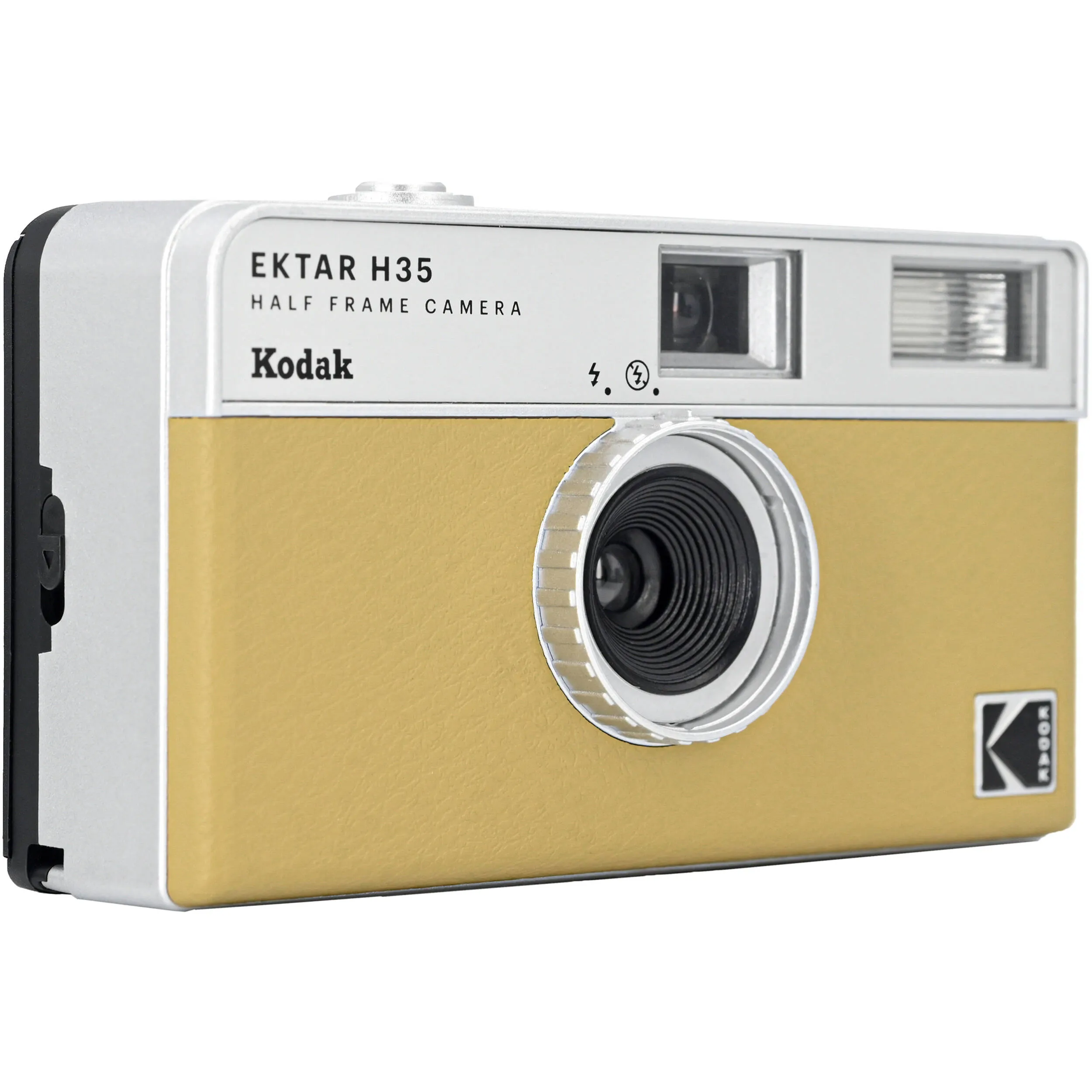 KODAK EKTAR H35 Half Frame Film Camera, 35mm, Reusable, Focus-Free, Lightweight, Easy-to-Use (Sand) (Film & AAA Battery are not Included)