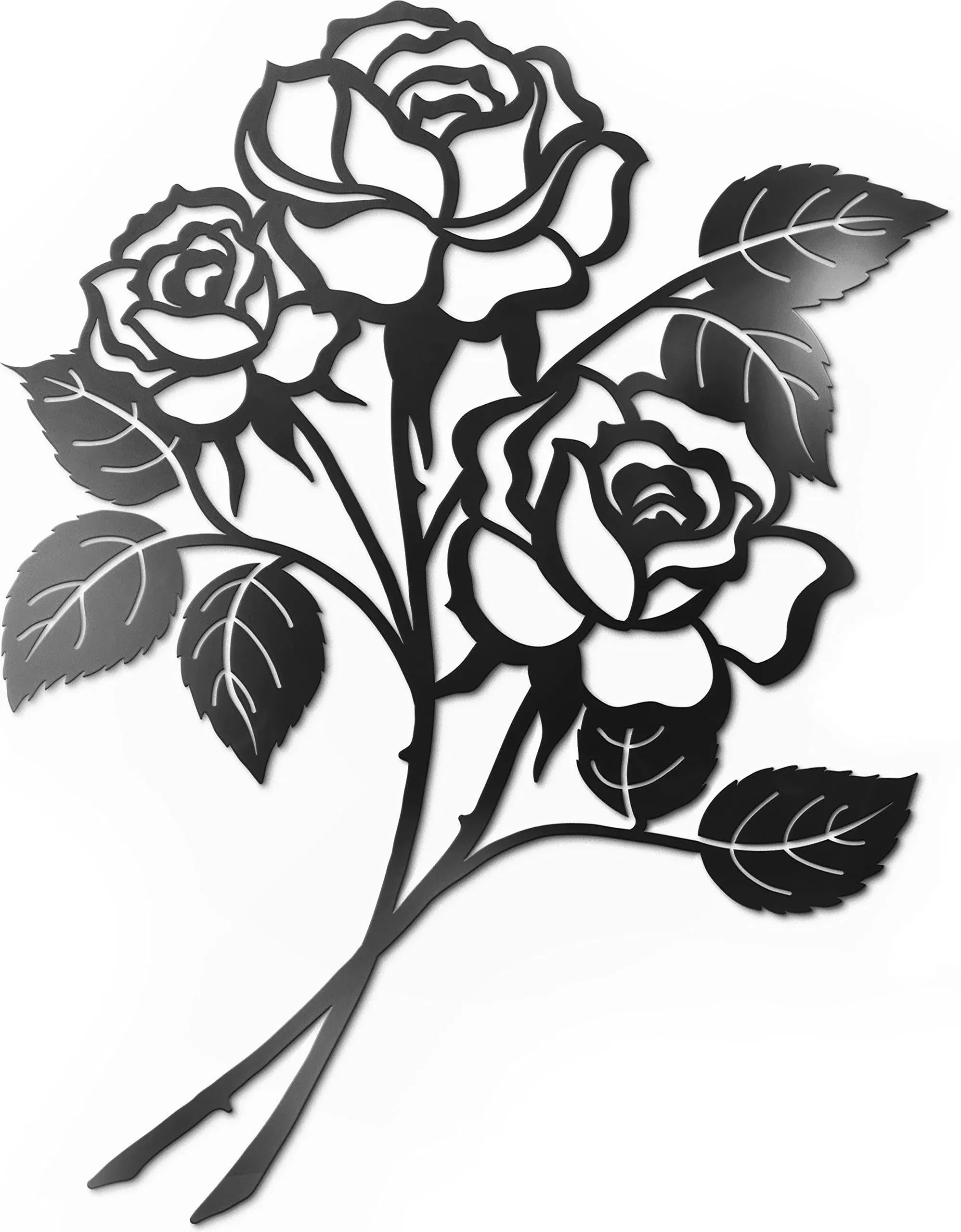 Rose Wall Decor Black Metal Art Rose Flower Wall Decor Black Metal Wall Decor Fo