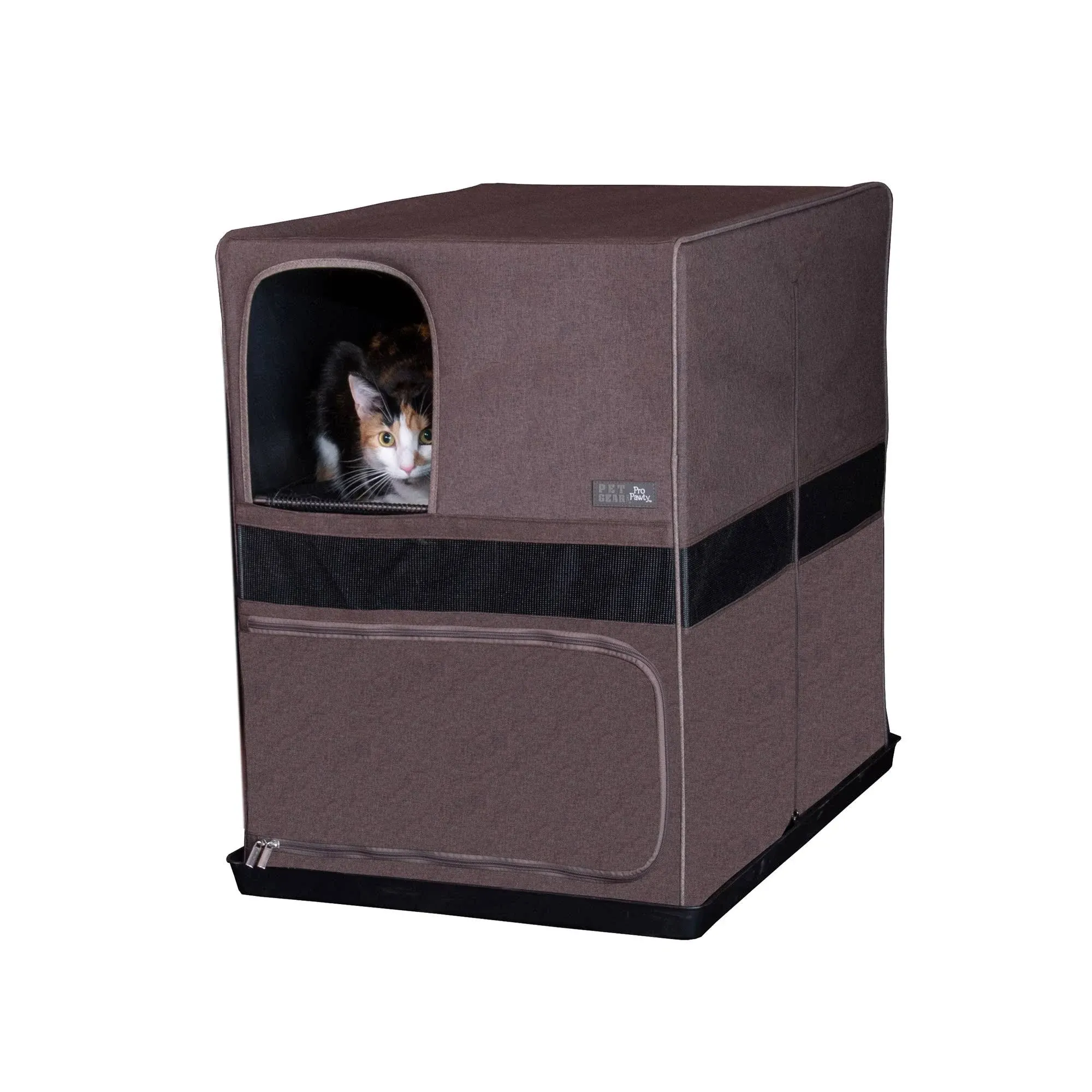 Pet Gear Brown Pro Pawty for Cats Space Saver